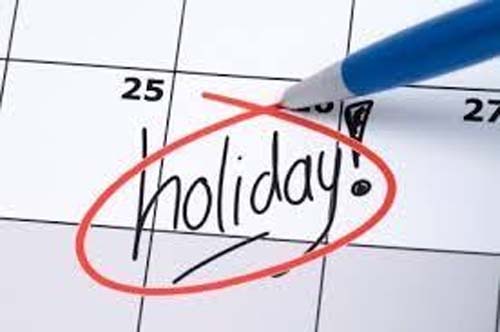 Bank and Public Holidays in December