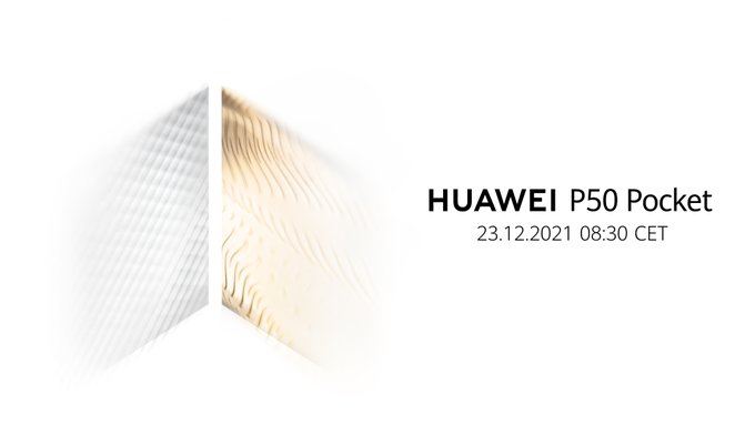 Huawei P50 Pocket फोल्डेबल स्मार्टफोन 23 दिसंबर को होगा लॉन्च