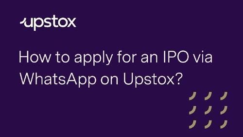 Apply for IPO through WhatsApp