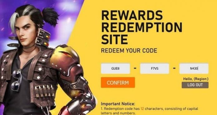 Garena Free Fire Redeem Code