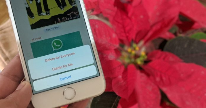 WhatsApp's Delete For Everyone Feature