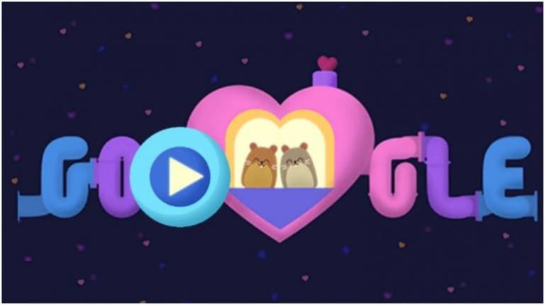 Valentine’s day Special: गूगल ने भी सेलिब्रेट किया इस प्यार के दिन को Google Doodle हम्सटर गेम के साथ