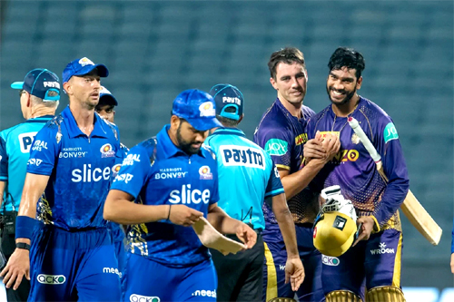 KKR Beat Mumbai : लगातार तीसरी बार हारी मुम्बई, कोलकाता नाइट राइडर्स ने 5 विकेट से जीता मैच