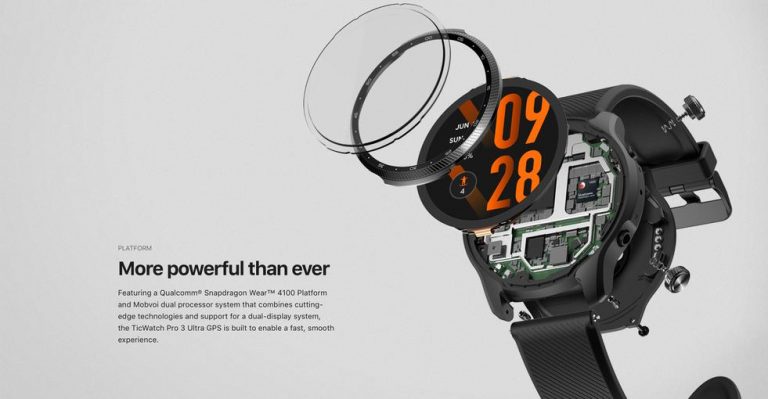 स्नैपड्रैगन वेयर 4100 SoC और Wear OS के साथ TicWatch Pro 3 Ultra GPS स्नार्टवॉच भारत में लॉन्च