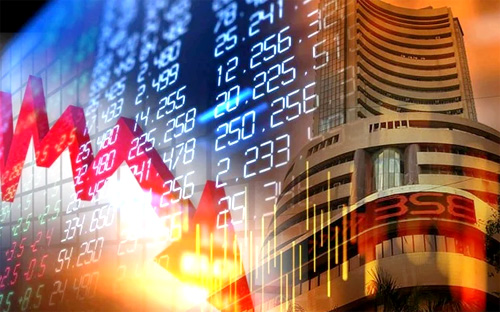 Sensex closed down 482 points