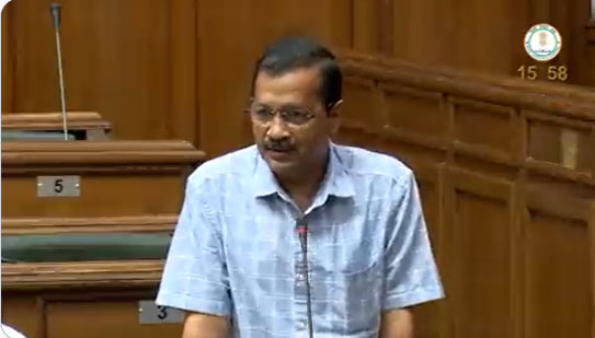 Kejriwal Statement Delhi Assembly