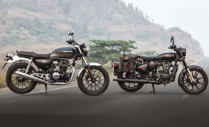 Royal Enfield and Honda Bikes