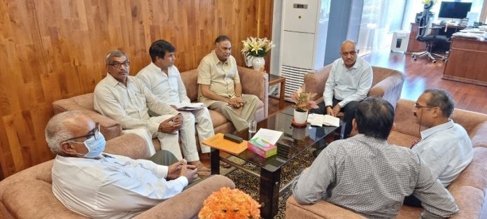 Ramveer Singh Bidhuri Met Chief Secretary