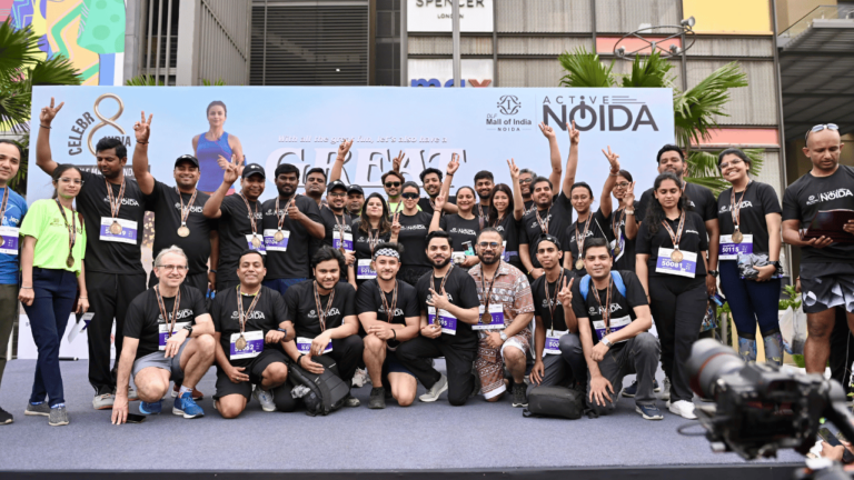 DLF Mall Commemorates 8th Anniversary with Thrilling Run. Gul Panag Leads the Charge Under the Active Noida Initiative