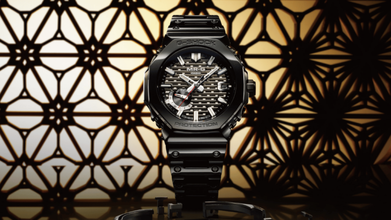 Casio to Release MR-G with Dimensional Latticework Dial Inspired by Functional Beauty of Kigumi Woodwork 