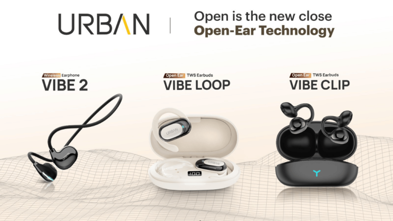 URBAN Expands the Vibe Series Audio Lineup with Three New Advanced Open-Ear Wireless TWS Earpods starting from Rs 1499