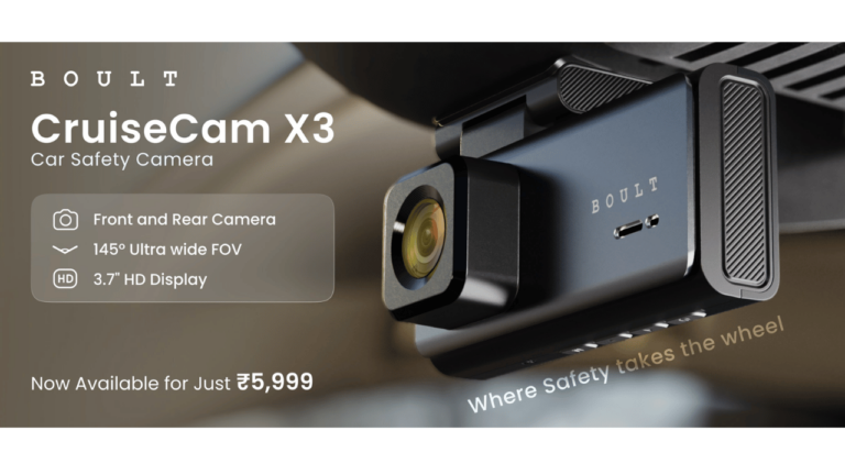 BOULT introduces CruiseCam X3: Dual Vision with 145° FOV, 3.7″ HD Touch Screen, and G – Sensor