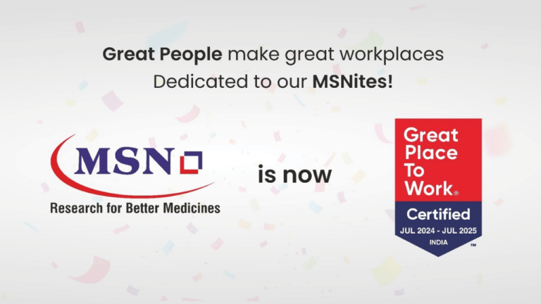 MSN Laboratories Earns Great Place to Work Certification: A Celebration of Its People